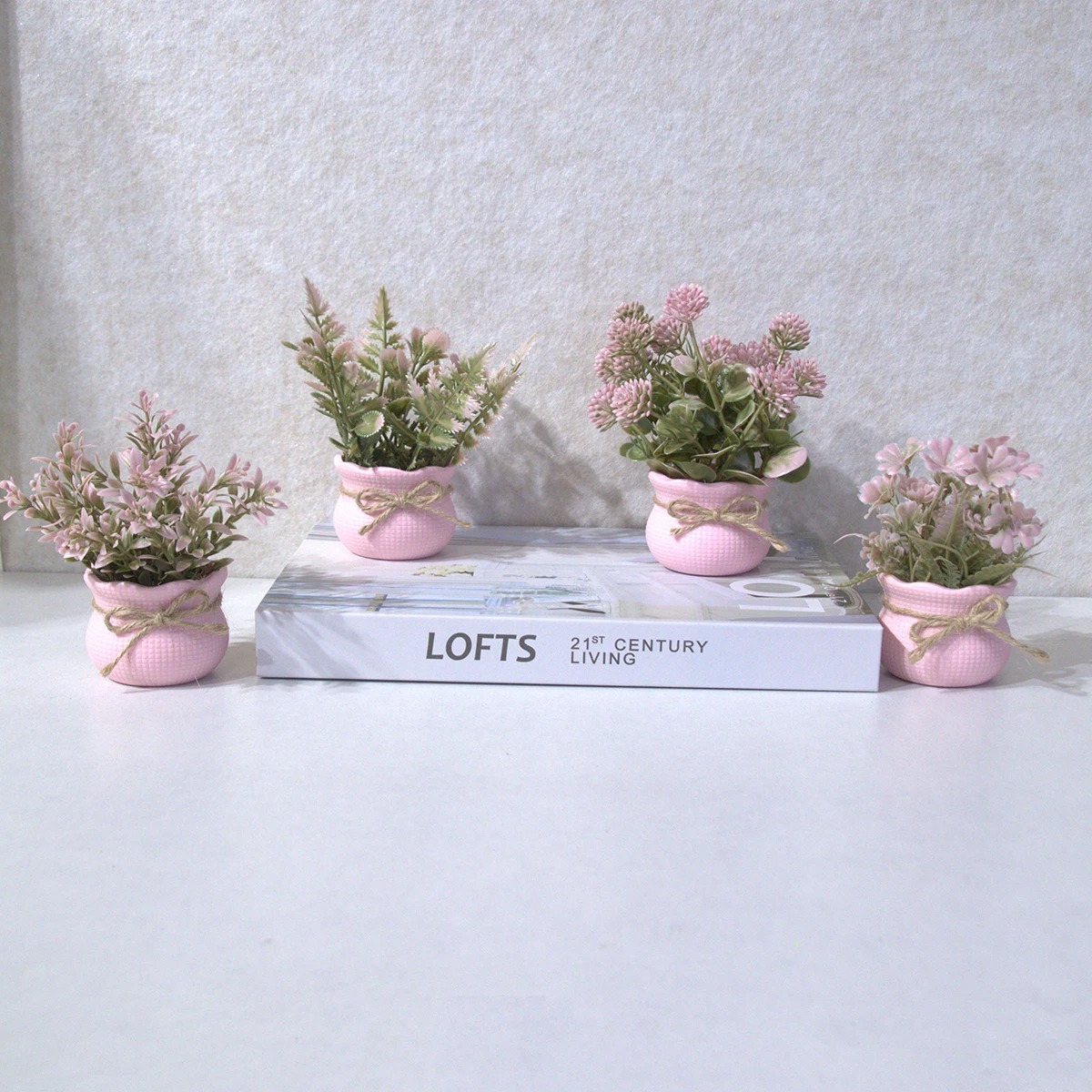 Mini Artificial Pink Series Fl - đánh giá và giá Home Office Layout