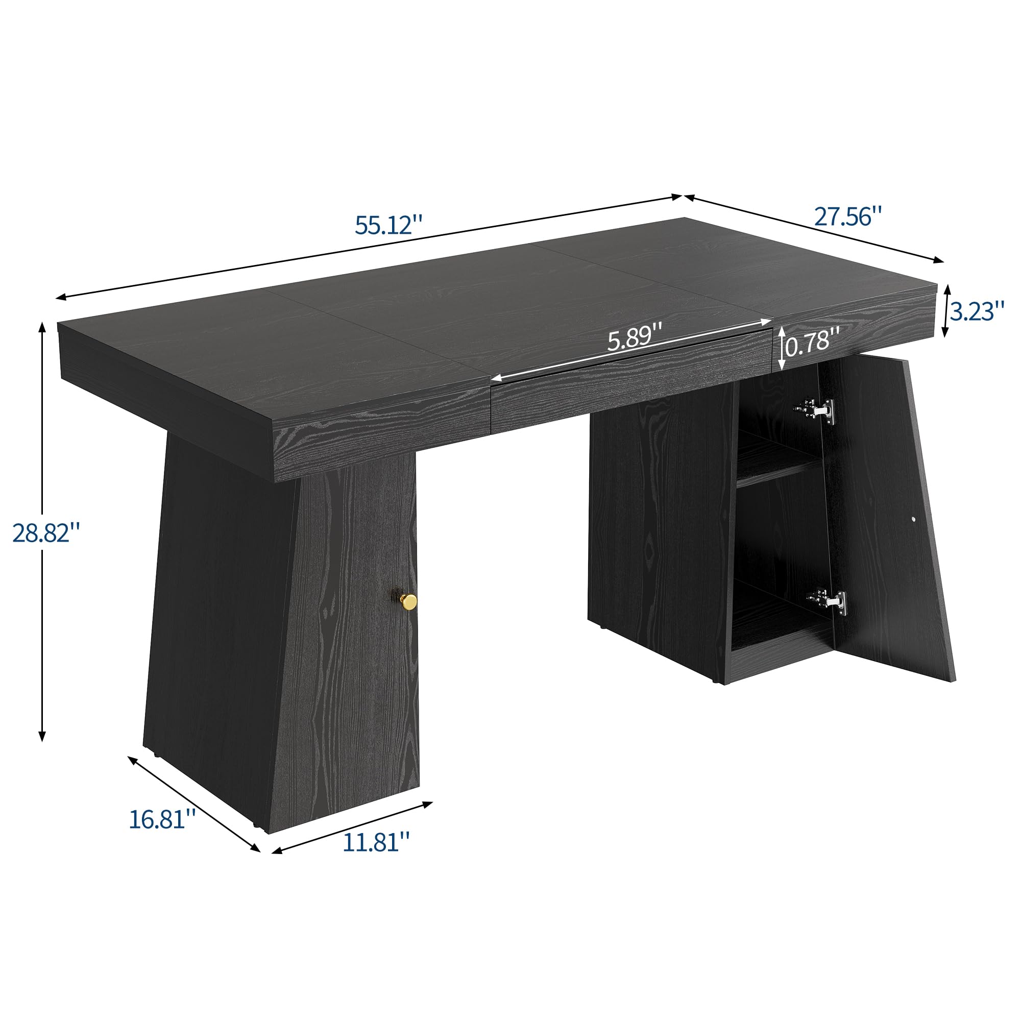 55 X 27.5 Inch Computer Desk W - đánh giá và giá Home Office Work Table