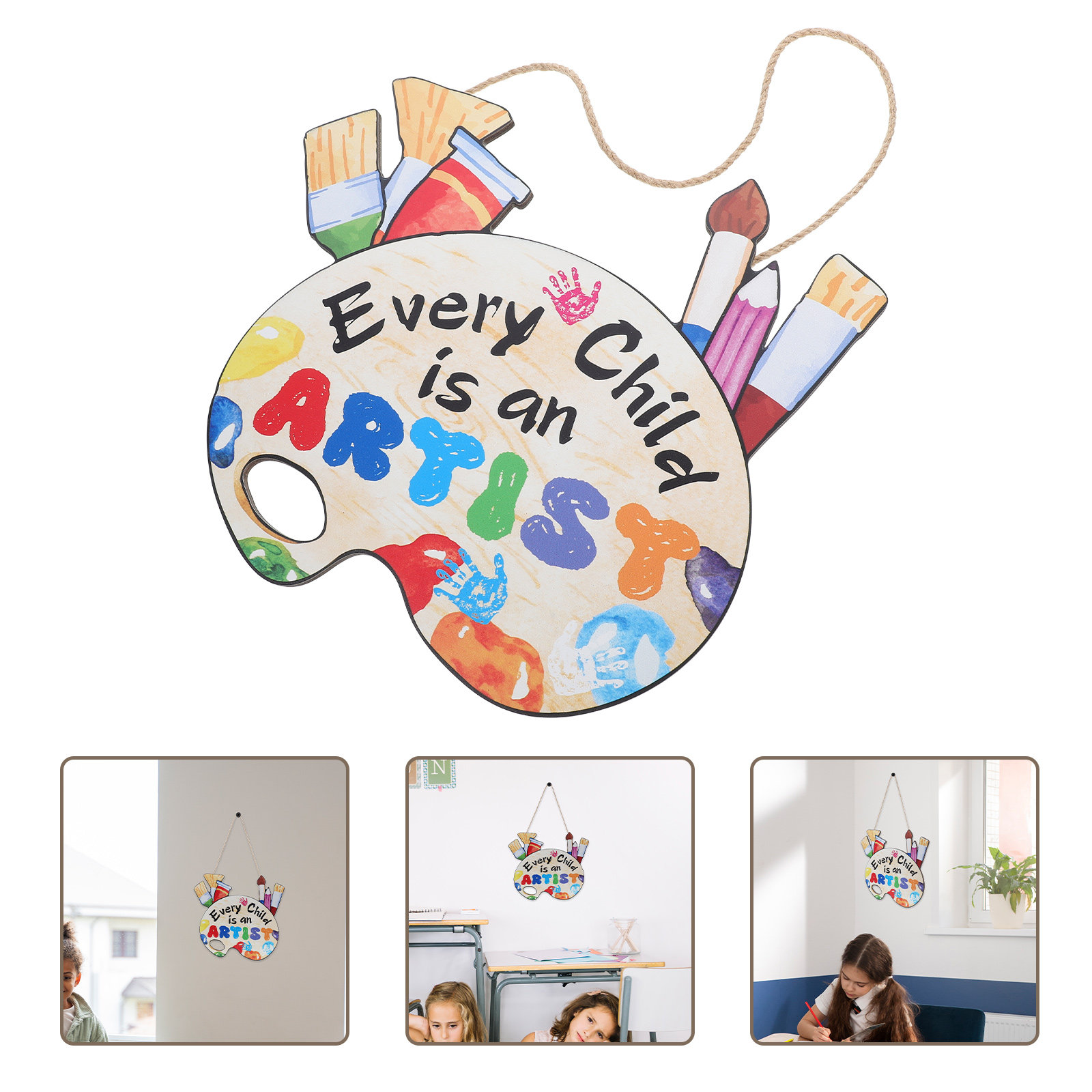Wooden Classroom Wall Sign – C - đánh giá và giá Home Office Or