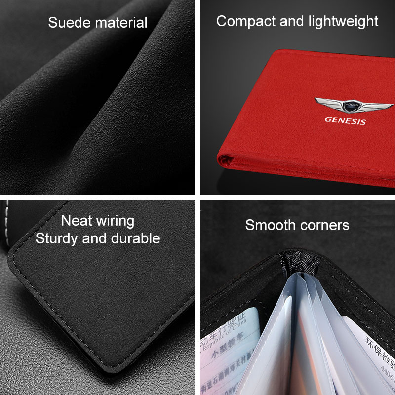 Car Driving License Bag Suede  - đánh giá và giá Document Holder Stand