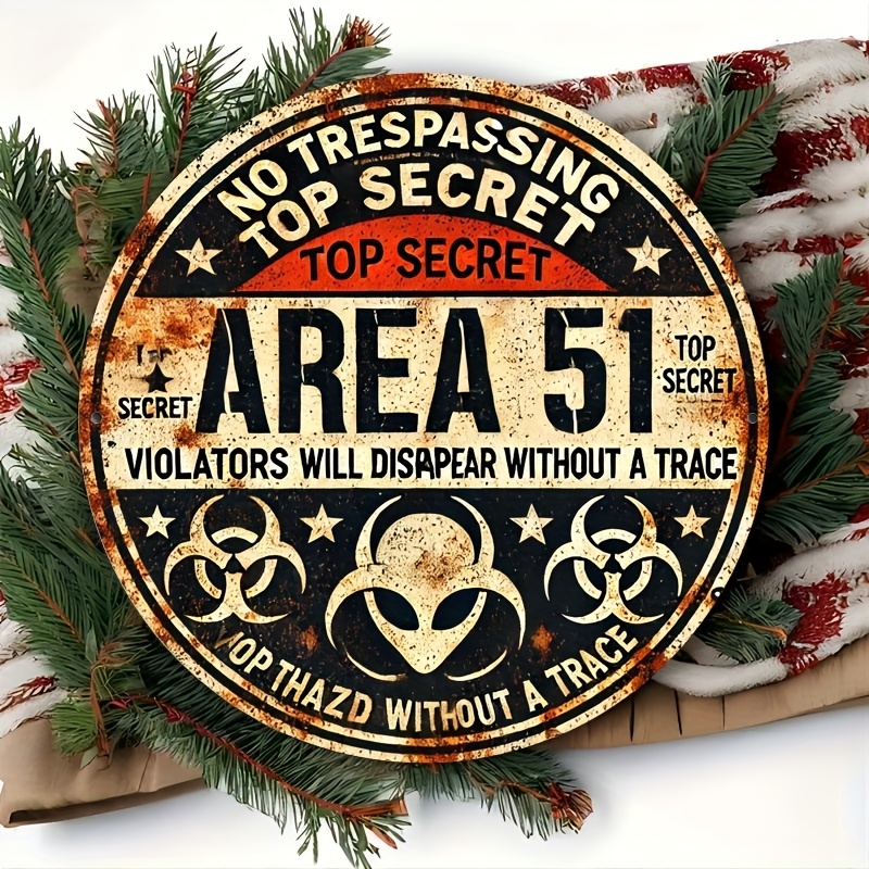 Vintage Area 51 Metal Wall Sig - đánh giá và giá Home Office Or