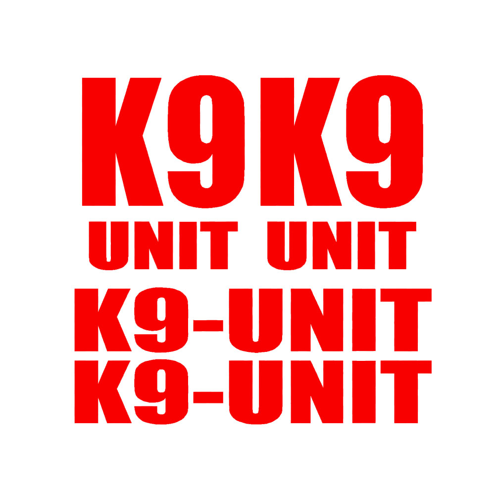 4pcs for K-9 K9 UNIT DECAL SET - đánh giá và giá Home Office Logo
