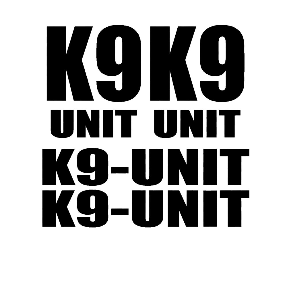4pcs for K-9 K9 UNIT DECAL SET - đánh giá và giá Home Office Logo