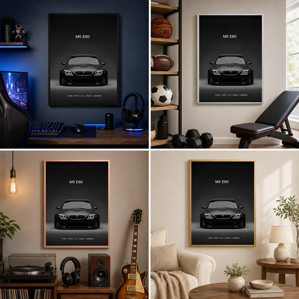 German M5 E60 Black Car Metal  - đánh giá và giá Home Office Or