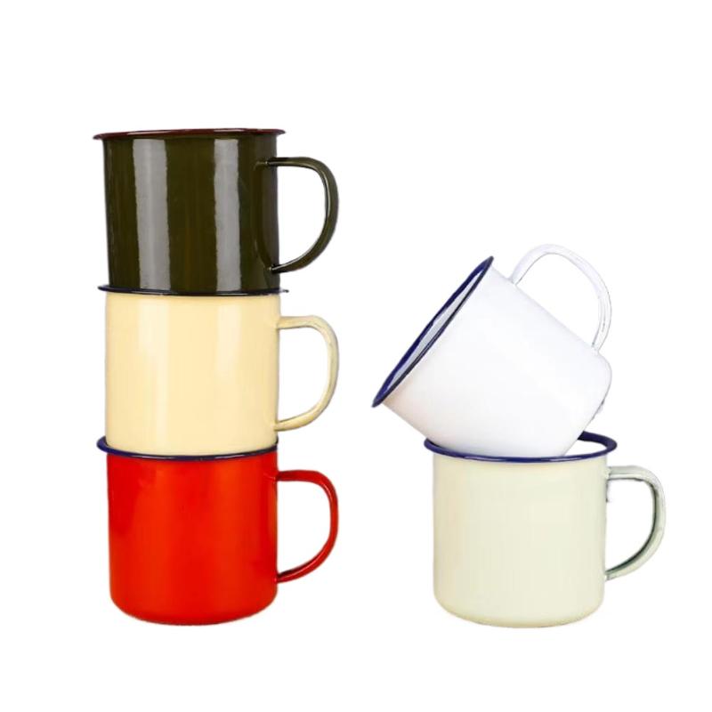 【M】Enamel Drinking Mugs Multip - đánh giá và giá Home Office Logo
