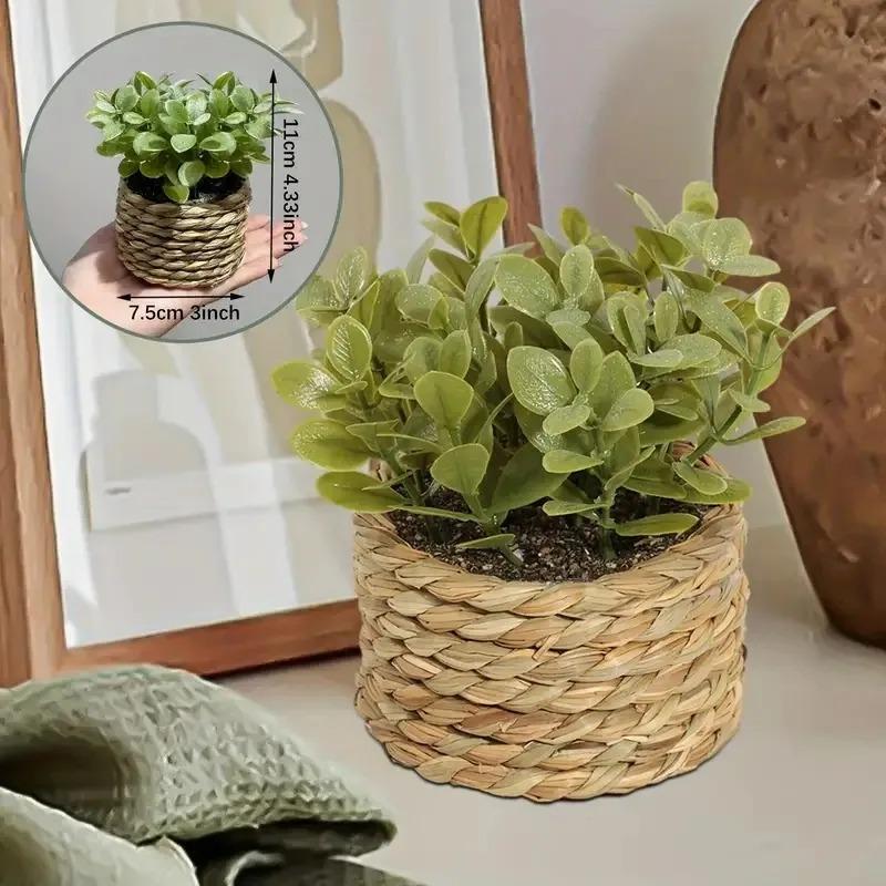 1Pc Potted Plant Small Fake Pl - đánh giá và giá Home Office Layout