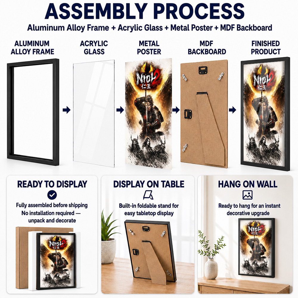 Nioh Metal Posters With Alumin - đánh giá và giá Home Office Room Inspiration